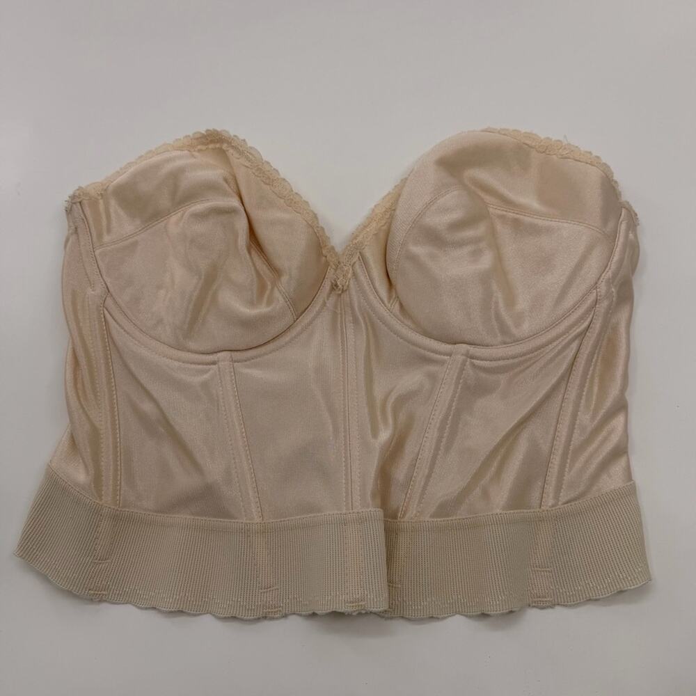 Vintage Union Made Corset Carnival Brand Women’s 38D Ivory Top